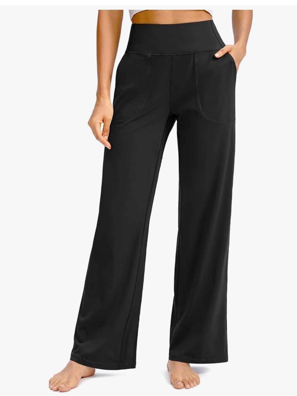 Flare yoga pants w pockets
